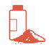 orange icon for powder filling