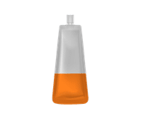 image of orange sample packaging option on white background